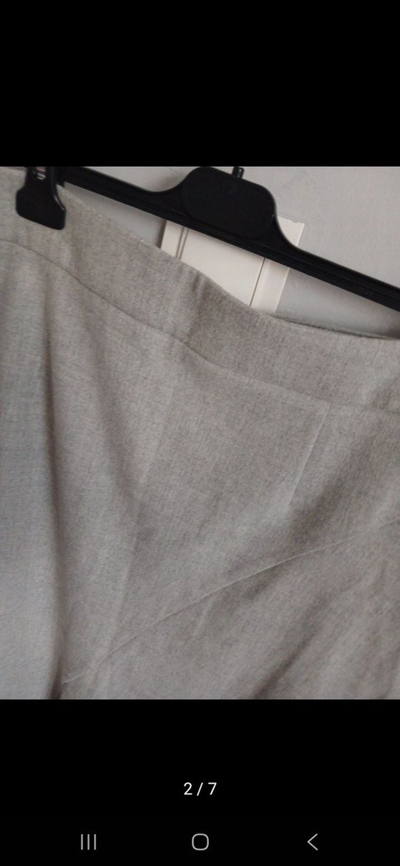 Gri kışlık bayan etek - Görsel 3