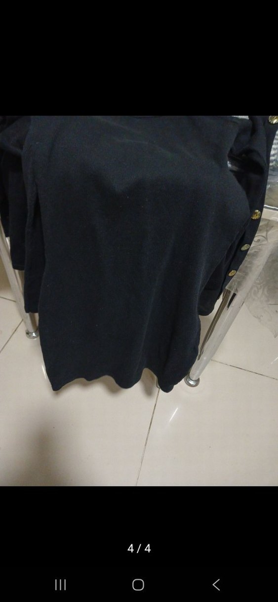 shein marka omuz detaylı triko elbise - Görsel 4