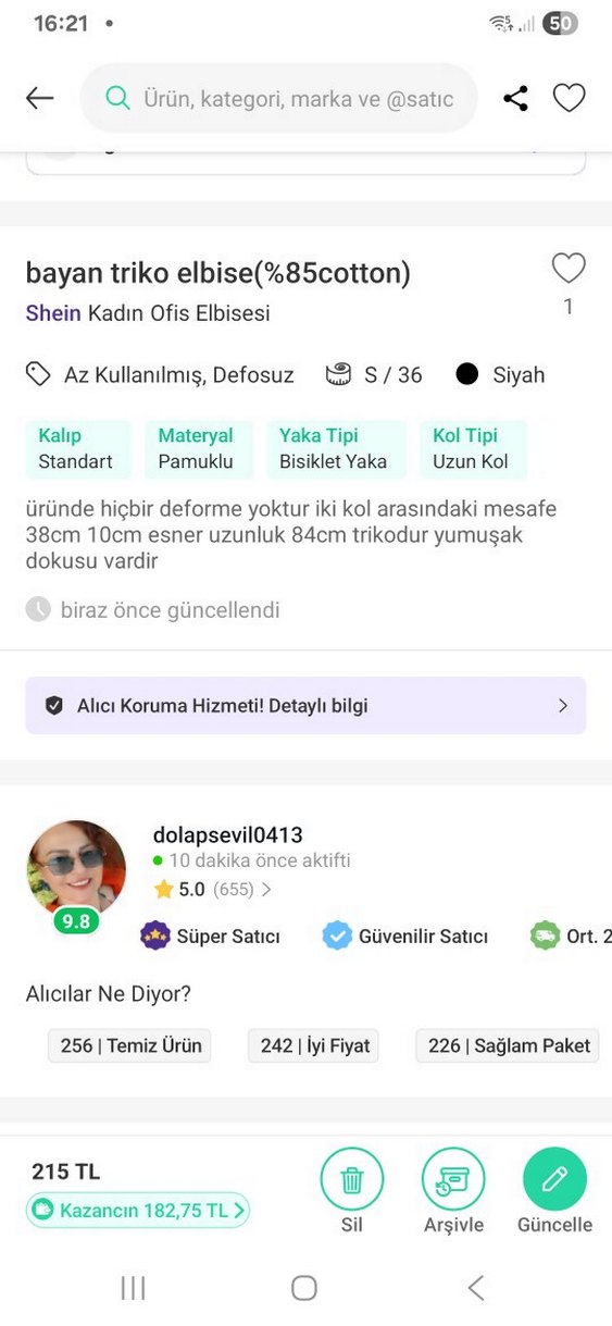 shein marka omuz detaylı triko elbise - Görsel 5