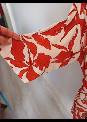 bayan viskon elbise - Görsel 4