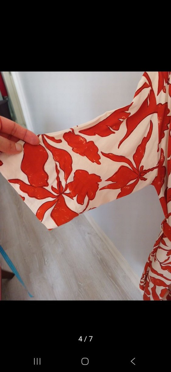 bayan viskon elbise - Görsel 4