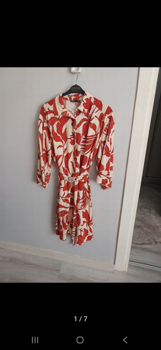 bayan viskon elbise - Görsel 2