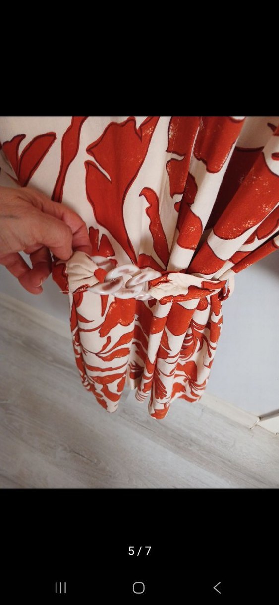 bayan viskon elbise - Görsel 5