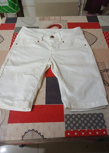 bayan kot şort - Görsel 2