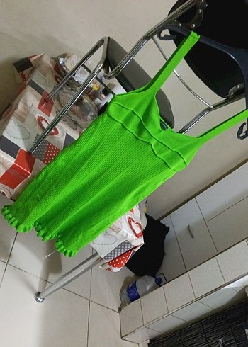 Yeşil Triko yesyenı Elbise - Görsel 6