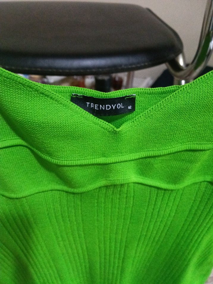 Yeşil Triko yesyenı Elbise - Görsel 5