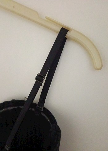 Siyah pamuklu elestn bayan büstiyer - Görsel 5