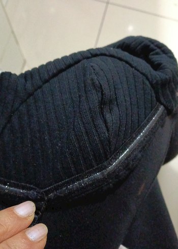 Siyah pamuklu elestn bayan büstiyer - Görsel 3