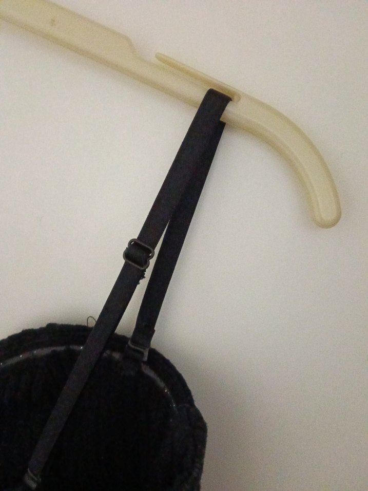 Siyah pamuklu elestn bayan büstiyer - Görsel 5