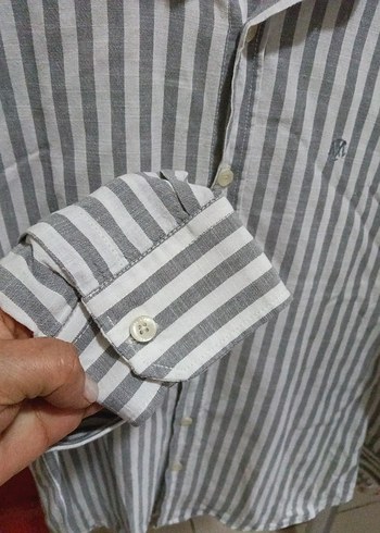 Gri Çizgili mavi marka yesyenıErkek Gömlek - Görsel 6