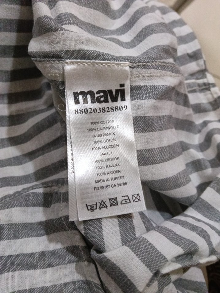 Gri Çizgili mavi marka yesyenıErkek Gömlek - Görsel 5