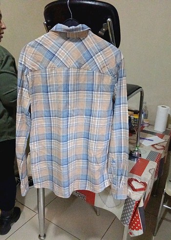 Mavi marka pamuklu Erkek Gömlek - Görsel 4