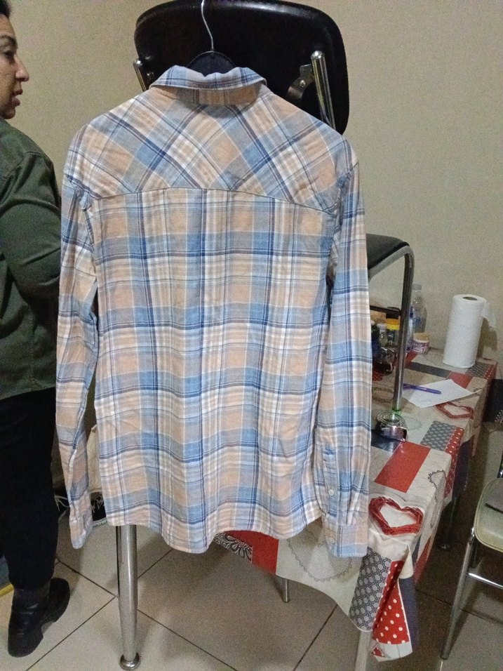 Mavi marka pamuklu Erkek Gömlek - Görsel 4