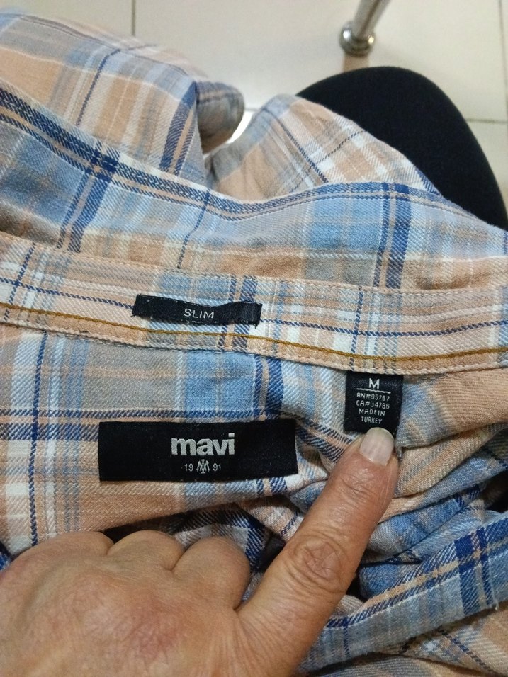 Mavi marka pamuklu Erkek Gömlek - Görsel 5