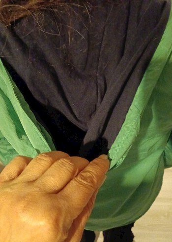 Erkek zara Çocuk Renkli Kapüşonlu Yeşil Ceket - Görsel 6