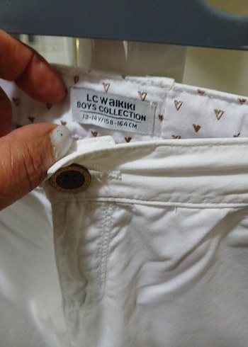LC Waikiki Beyaz Pamuklu erkek cocuk Pantolon