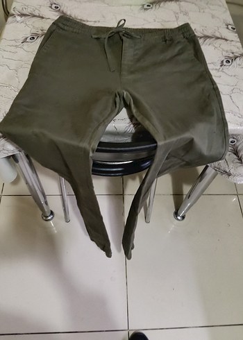 Defacto Haki Bay Bagcikli Rahat Pantolon 32 34