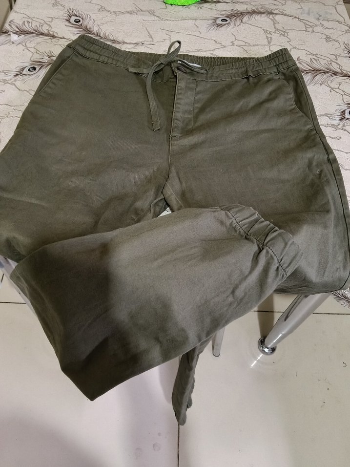 Haki bay Bağcıklı Rahat Pantolon (32/34) — görsel 3/11