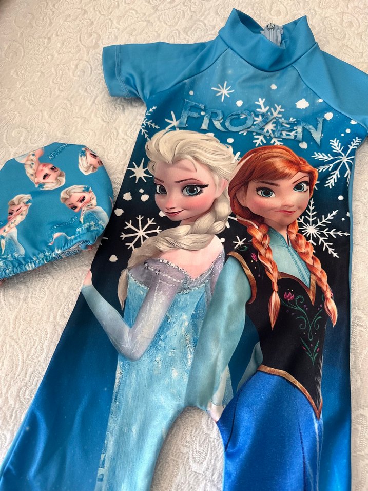 Kız Çocuk Frozen Baskılı Mayo Takımı - Görsel 4