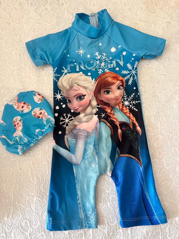 Kız Çocuk Frozen Baskılı Mayo Takımı - Görsel 3