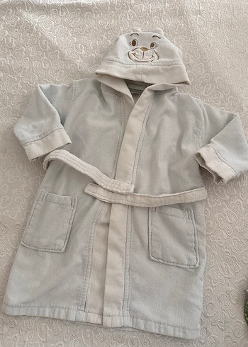 Kapşonlu Erkek Çocuk Bornozu - Görsel 5