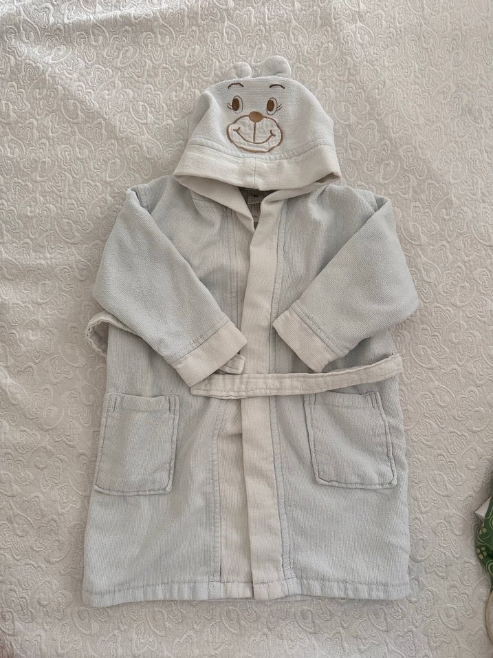 Kapşonlu Erkek Çocuk Bornozu - Görsel 3