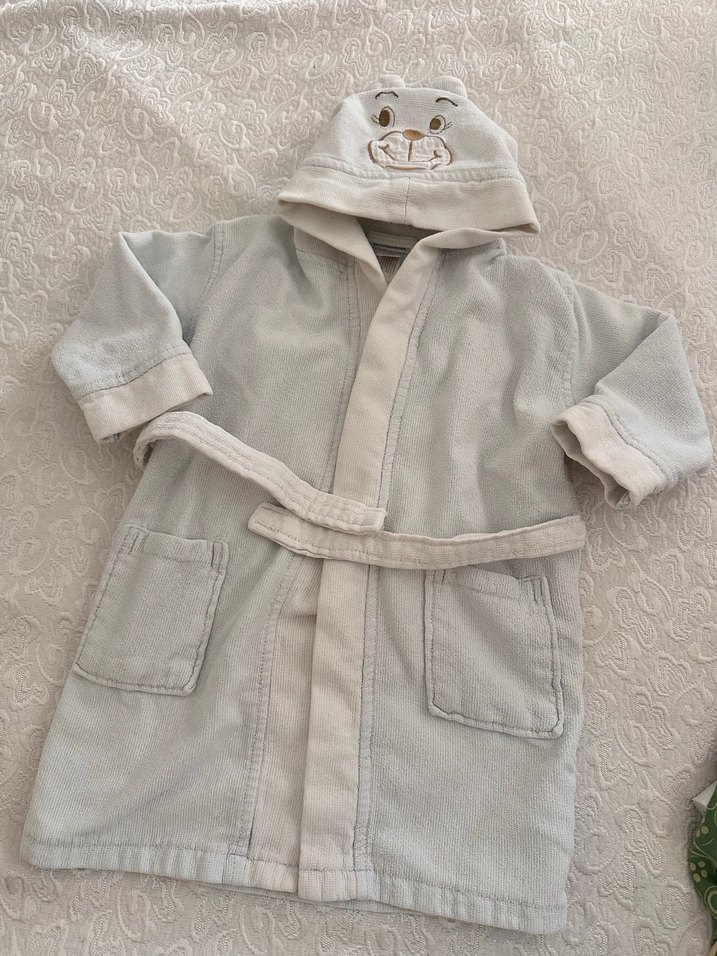 Kapşonlu Erkek Çocuk Bornozu - Görsel 5