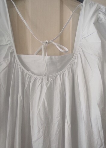 CB Made in italy Beyaz büyük beden yazlık elbise 