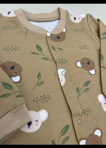 Uzun Kollu, Örgü Desenli Bebek Tulumları - Görsel 6