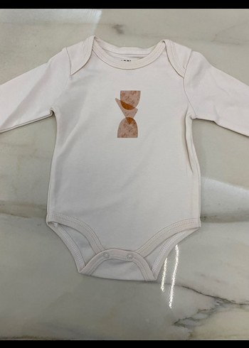 Uzun Kollu Kahverengi Bebek Body - Görsel 5