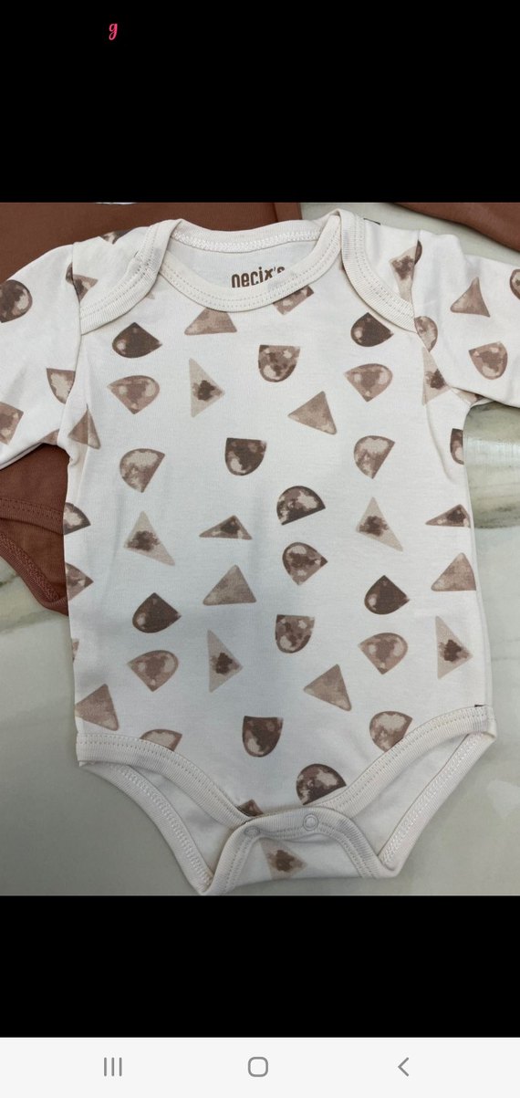 Uzun Kollu Kahverengi Bebek Body - Görsel 3