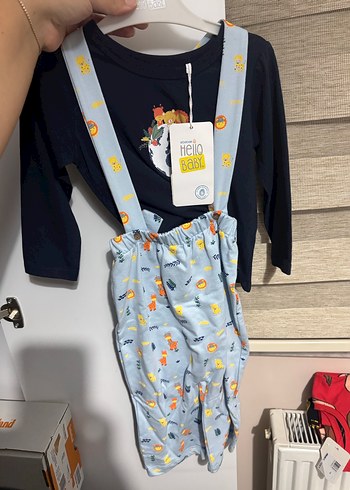Uzun Kollu Baskılı Erkek Bebek Tulum