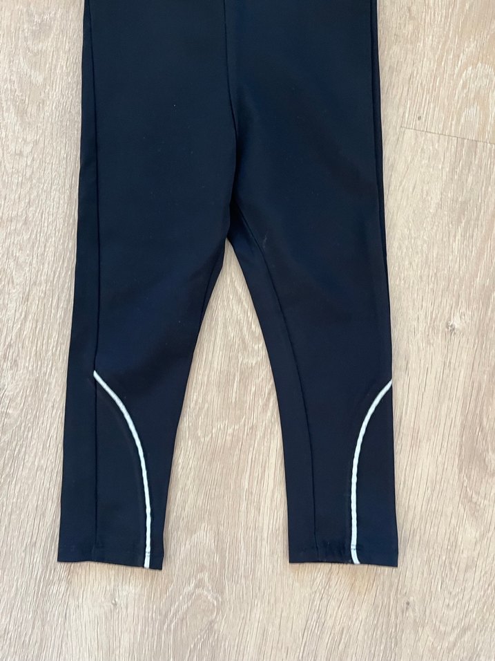 Kız Çocuk Siyah Elastik Bel Tayt - Görsel 3