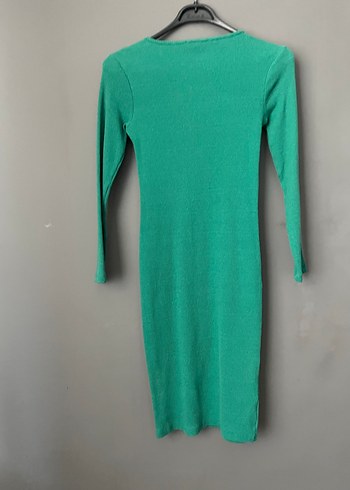 Zincir Detaylı Uzun Triko Elbise - Görsel 6