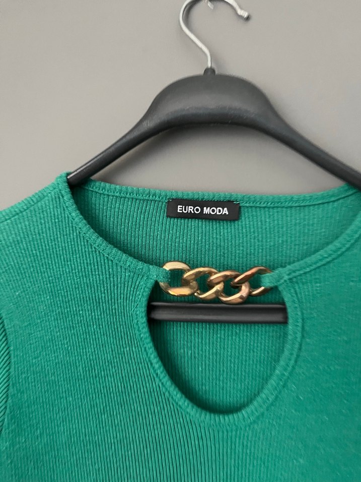 Zincir Detaylı Uzun Triko Elbise - Görsel 3