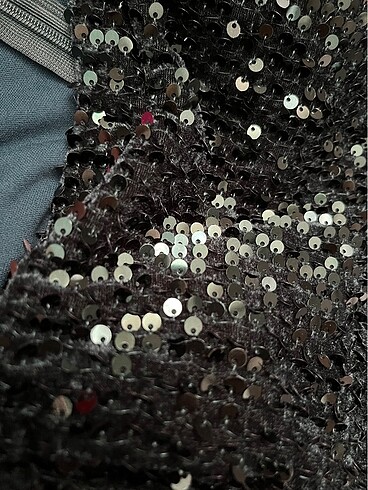 Zümrüt yeşili elbise payetli elbise - Görsel 7