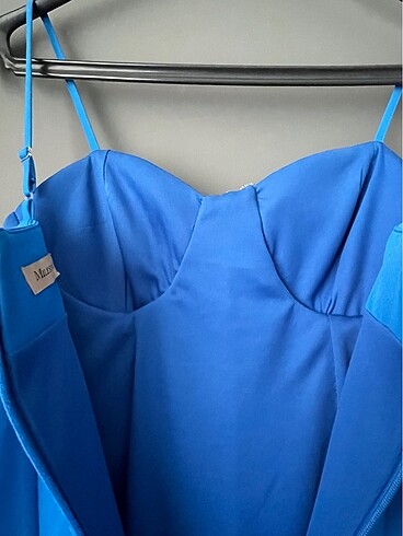 Harika taşlı mavi elbise - Görsel 10