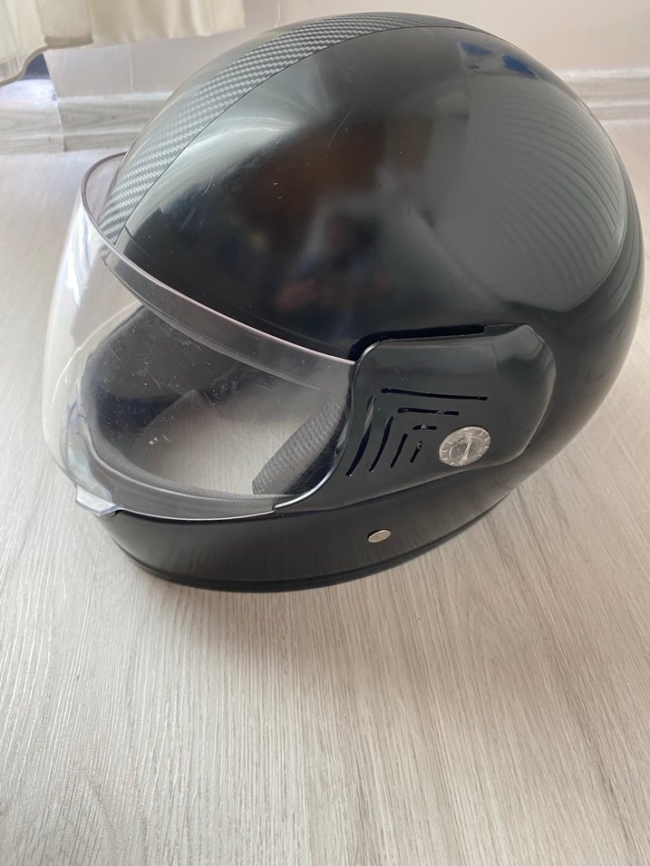 ERKEK Kilitli Siyah Motosiklet Kaskı - Görsel 2