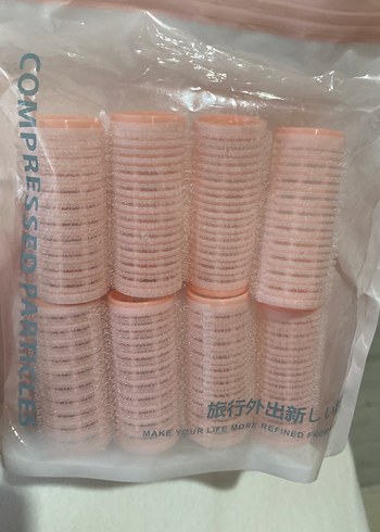 Kadınlar için Pembe Saç Bigudi Seti - Görsel 4