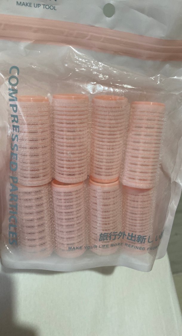 Kadınlar için Pembe Saç Bigudi Seti - Görsel 4