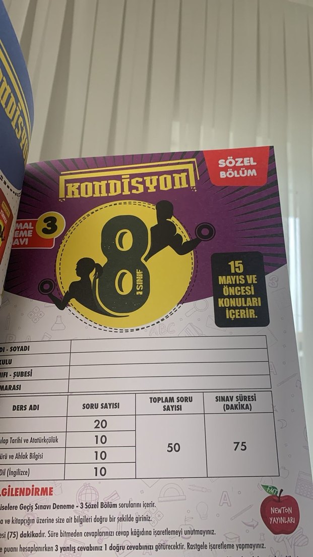 Kondisyon Sarmal Deneme Sınavı 2 - Sözel Bölüm - Görsel 2