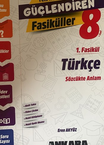 Güçlendiren 8. Sınıf Türkçe Fasiküller - Görsel 2