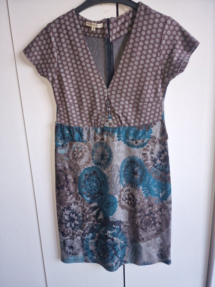 Desenli Bohem Midi elbise - Görsel 3