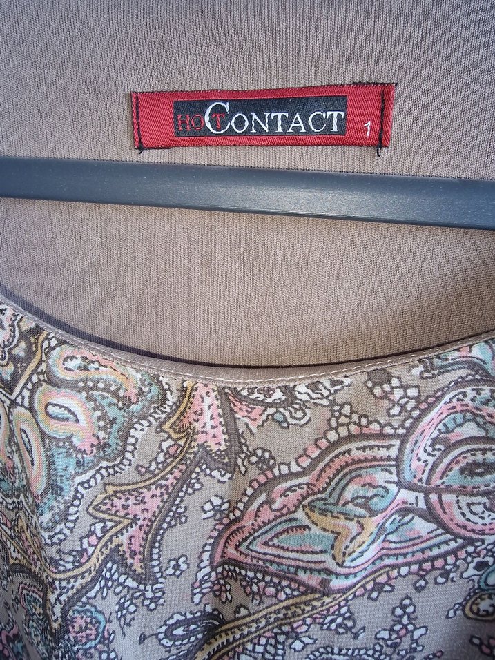 Dik Yaka Kahverengi Yılan Desenli Uzun Elbise - Görsel 2