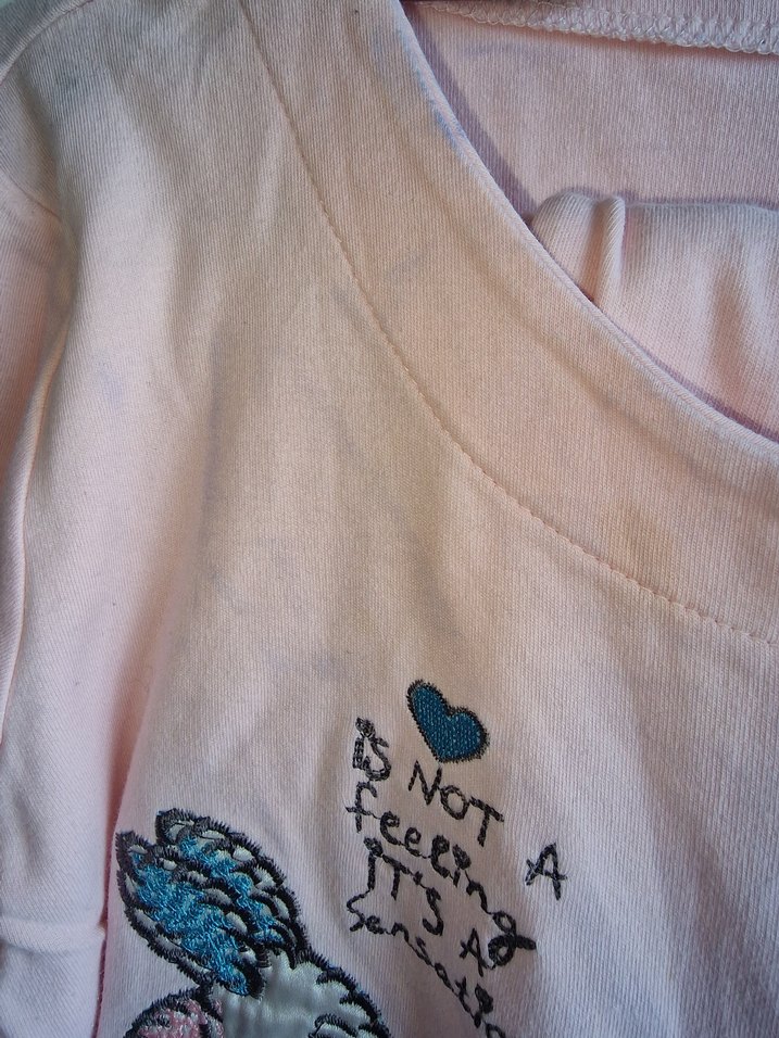 Düğmeli Pembe Keten Hamile pijama - Görsel 2