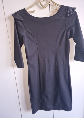 Parlak Siyah elbise - Görsel 2