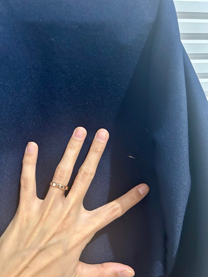 Koyu Mavi Koton ince ceket - Görsel 2