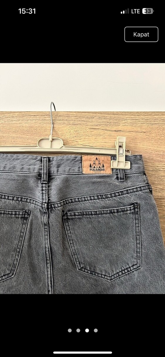 Pull&Bear füme mom jean - Görsel 3