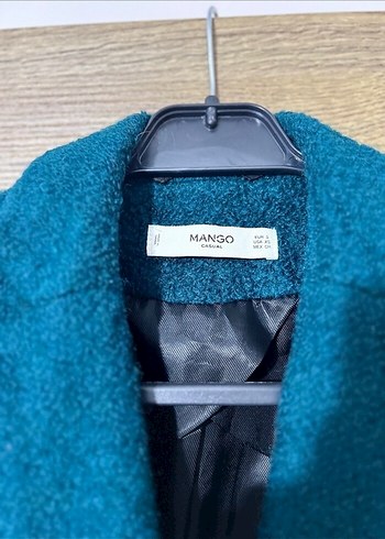 MANGO Petrol Mavisi Kaban - Görsel 2