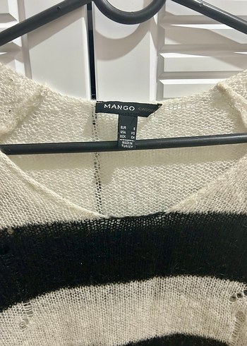 Mango Çizgili Yün Kazak - Görsel 2